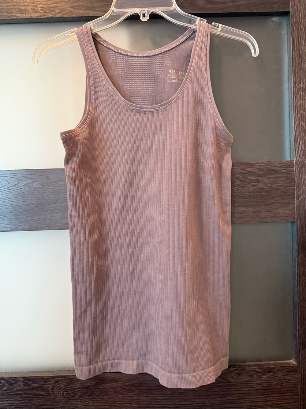 Athleta Mauve Ribbed Tank Top